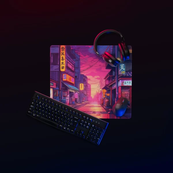 פד בסגנון אנימה עיירה יפנית צבעונית