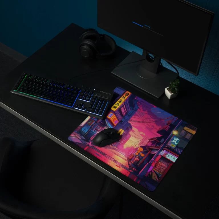 פד בסגנון אנימה עיירה יפנית צבעונית