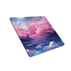 פד גיימינג קטן משטח למחשב בסגנון אנימה עננים סגולים לעכבר ומקלדת