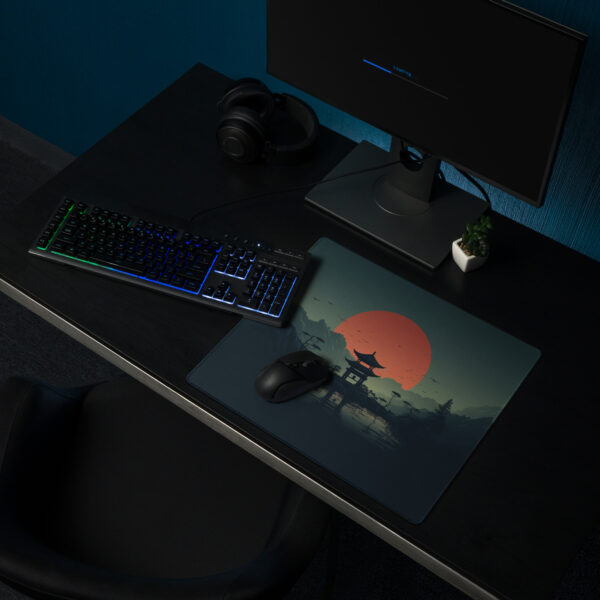 פד מחשב גיימינג לעכבר בסגנון יפני איור דיגיטלי