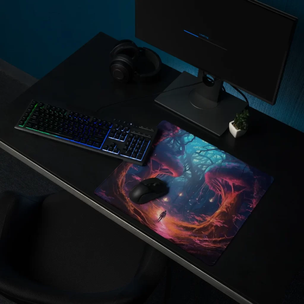 פד מחשב קטן יער קסום וצבעוני