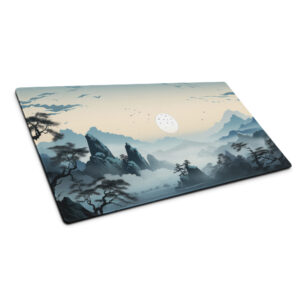 פד גיימינג מחשב פסגות הרים מושלגות ועננים עיצוב מיוחד