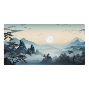 פד גיימינג מחשב פסגות הרים מושלגות ועננים עיצוב מיוחד