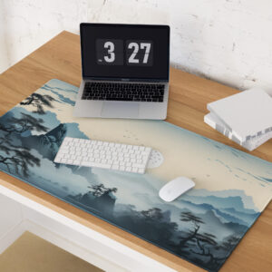 פד גיימינג מחשב פסגות הרים מושלגות ועננים עיצוב מיוחד לעכבר ומקלדת מחשב