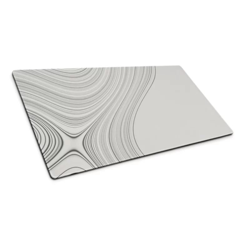 פד עכבר ומקלדת מחשב משטח גיימינג גדול למחשב צבע לבן קווים