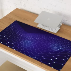 פד עכבר ומקלדת גיימינג מחשב גדול רשת סגולה עתידני