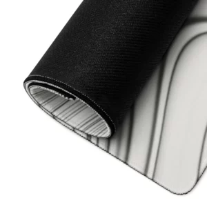 פד עכבר ומקלדת מחשב משטח גיימינג גדול למחשב צבע לבן קווים