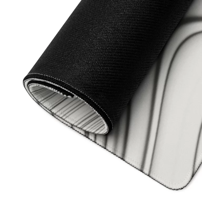 פד עכבר ומקלדת מחשב משטח גיימינג גדול למחשב צבע לבן קווים