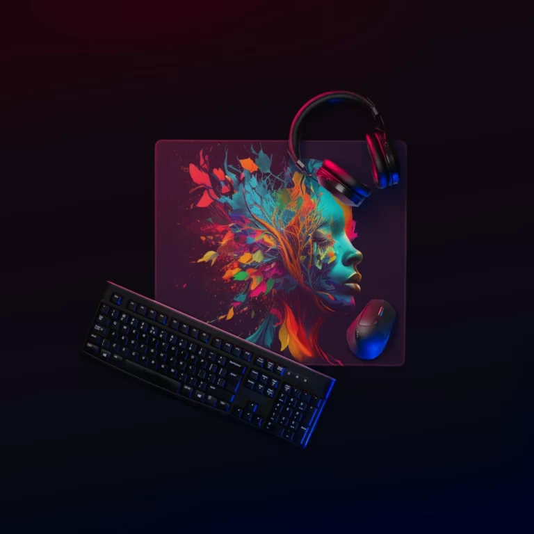 פד משטח גיימינג בינוני למחשב צבעוני לעכבר ומקלדת