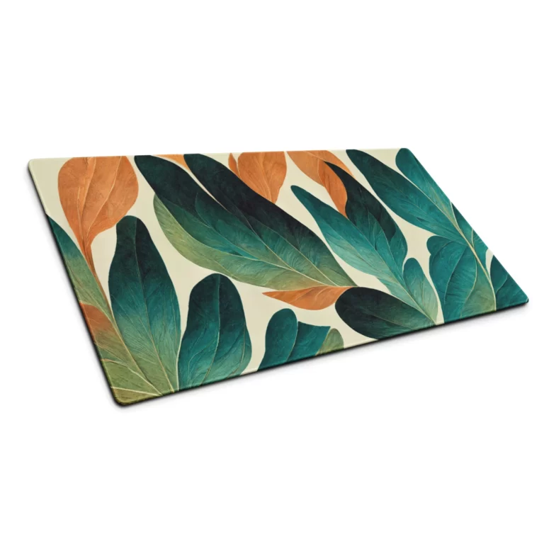 משטח גיימינג גדול לעכבר ומקלדת מחשב צבעוני פרחים