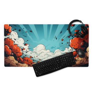 משטח גיימינג "שקיעה מרהיבה" - פד לעכבר ומקלדת בעיצוב מרשים