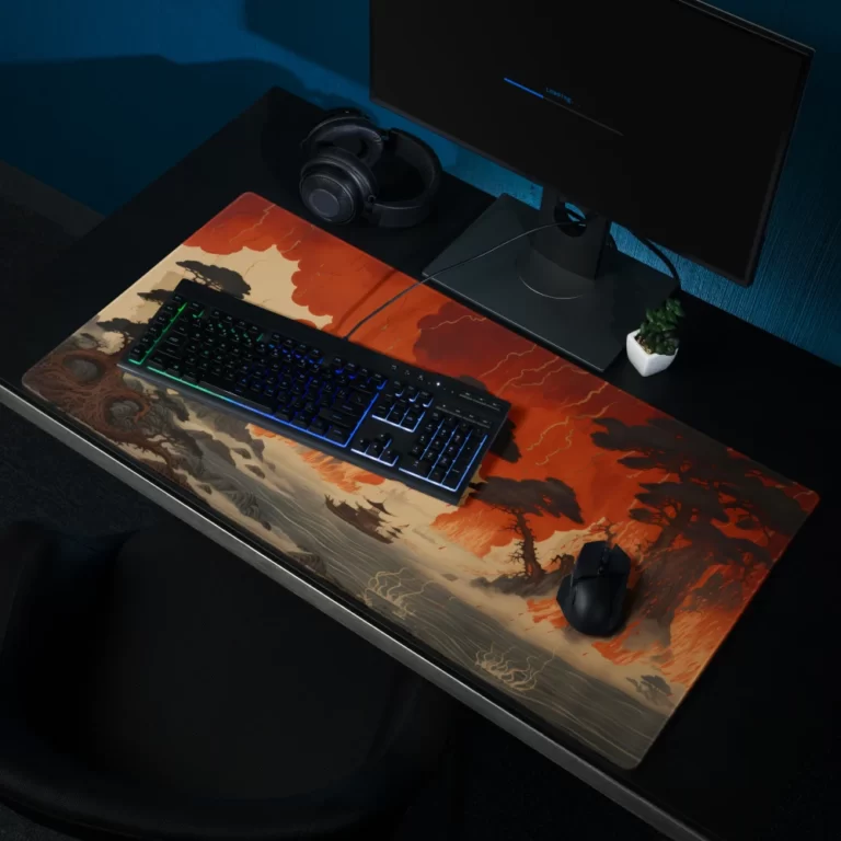 משטח גיימינג גדול בסגנון אומנות יפנית מייג׳י #35
