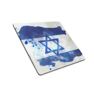 פד לעכבר ולמקלדת דגל ישראל כחול לבן