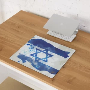 פד לעכבר ולמקלדת דגל ישראל כחול לבן