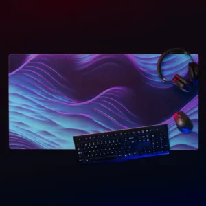 פד לעכבר ולמקלדת צבע כחול וסגול בסגנון עתידני 25#