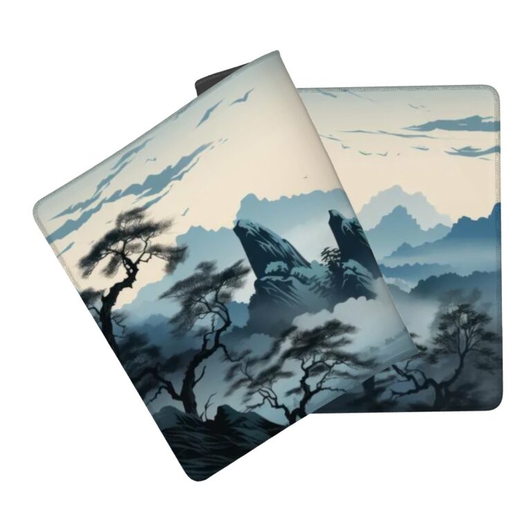 פד עכבר גיימינג מחשב פסגות הרים מושלגות ועננים עיצוב מיוחד