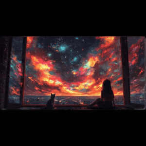 gazing-stars-moving-cat-tail-fallen-star-mouse-pad