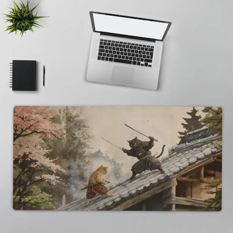 פד עכבר שוגון החתולים בעידן הפיאודל - משטח מחשב גדול