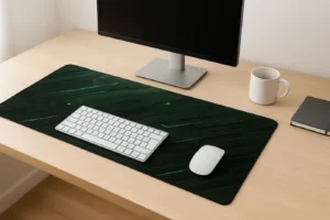 פד גיימינג מעגלי החשמל - פד לעכבר ומקלדת ירוק עם דפוסים #27