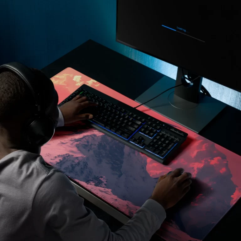 פד גיימינג בסגנון הדרקון האימתני בעולם הקרח - משטח מחשב 40X90 סנטימטר (6)