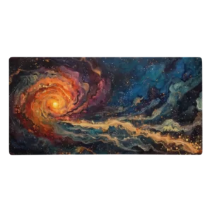 משטח פד גיימינג לעכבר ומקלדת דגם גלקסיה מסחררת (7)