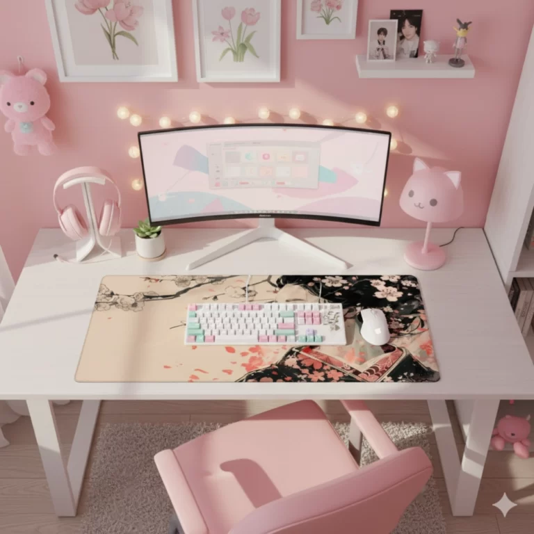 פד לעכבר גיישה בפריחת הסאקורה הקסומה 1