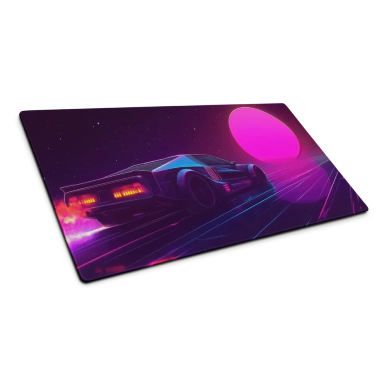 משטח עכבר גדול עם פד גיימינג לעכבר בעיצוב מלך וינטג', פד לעכבר גדול ופד מחשב איכותי, משטח עכבר גיימינג עמיד.