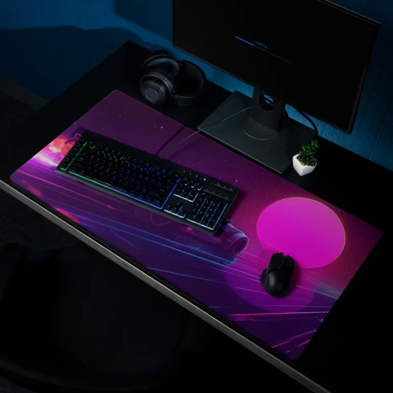 פד-מחשב-לעכבר-גיימינג-משטח-גדול-Cyber Car - רכב על ספורטיבי בסגנון רטרו דיגיטלי-68714c9882ed1