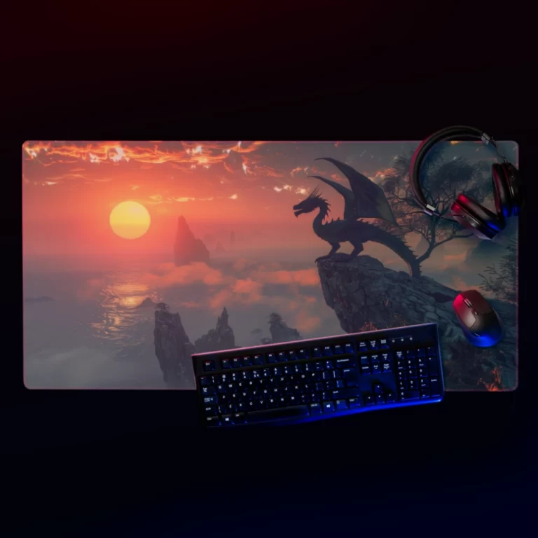 פד משטח בסגנון דרקון הסולו הבודד - 40X90 סנטימטר (1)