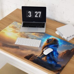 פד משטח לעכבר ומחשב גיימינג בסגנון ישראל כחול לבן (8)