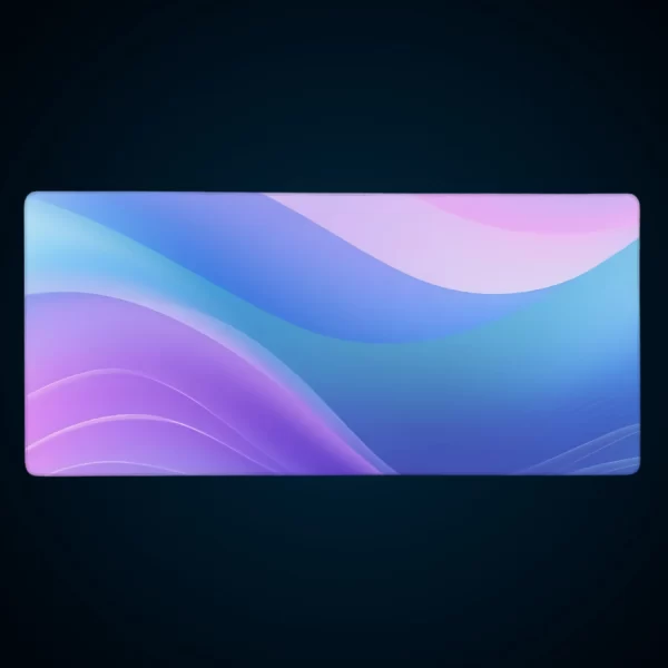 פד משטח צבעוני כחול סגול גלים צבעים רכים