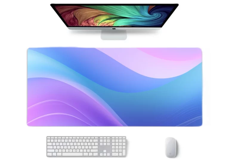 פד משטח צבעוני כחול סגול גלים צבעים רכים 3