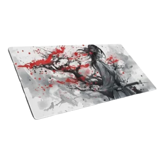 משטח גיימינג גדול בסגנון איור אסייתי #49 - פד לעכבר ולמקלדת, מידות 45x91