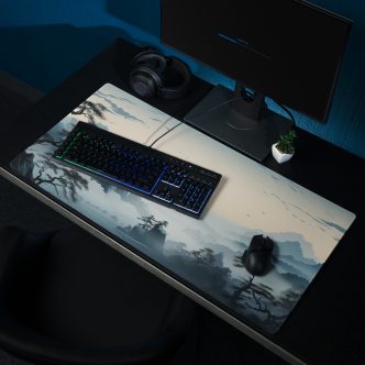 תמונת מוצר ראשית פד גיימינג מחשב פסגות הרים מושלגות ועננים עיצוב מיוחד