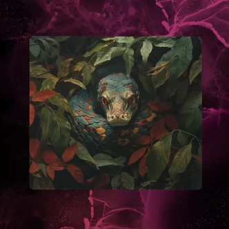 פד לעכבר מעוצב בסגנון נחש בג׳ונגל - משטח גיימינג / תמונת מוצר ראשית